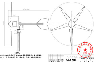 Porcellana Sistema di generatore eolico a turbina moderno 1000W 24V 48V con affidabile e stabile fabbrica