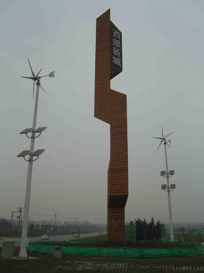 Iluminazione pubblica solare all'aperto del vento di illuminazione con il generatore eolico a turbina